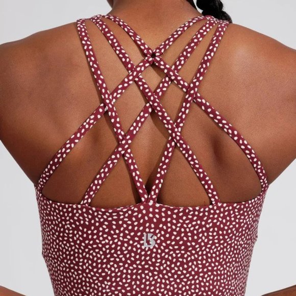 Buffbunny - Revolution Tank - Vineyard Dark Red Bossy Print - M - Picture 5 of 6